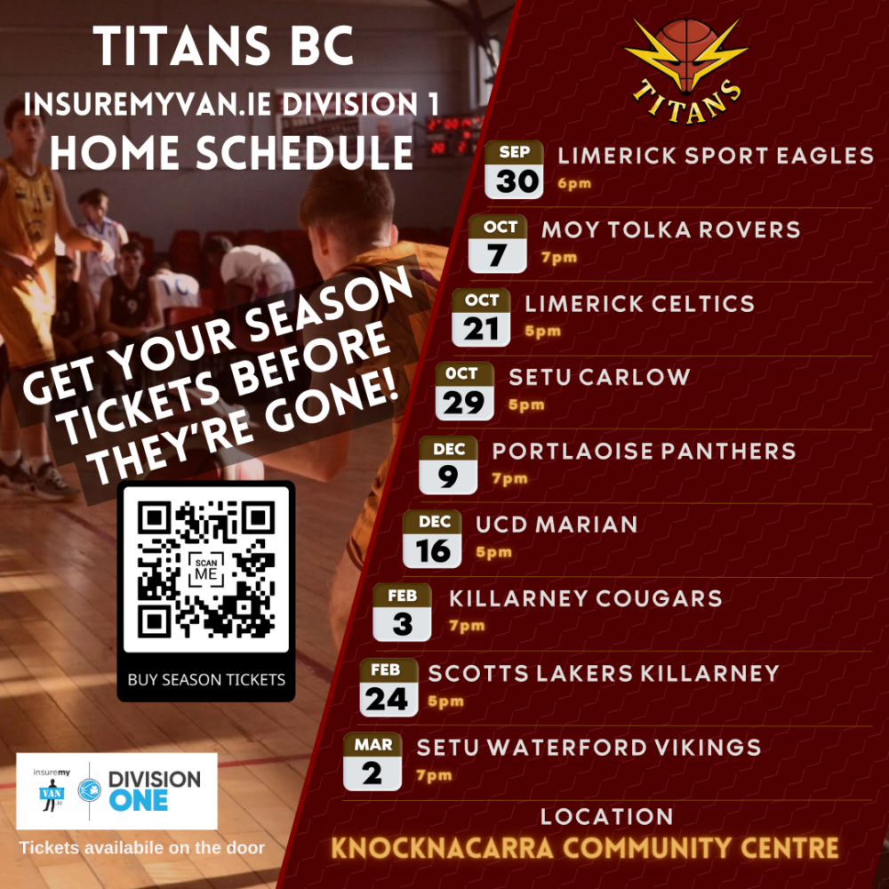 Titans National League Season Tickets on Sale Now Titans Basketball Club
